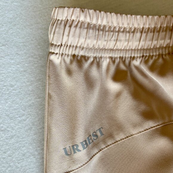 Women’s URBEST Beige Stretch Jogger Pants XS Techwear Style - Picture 8 of 9